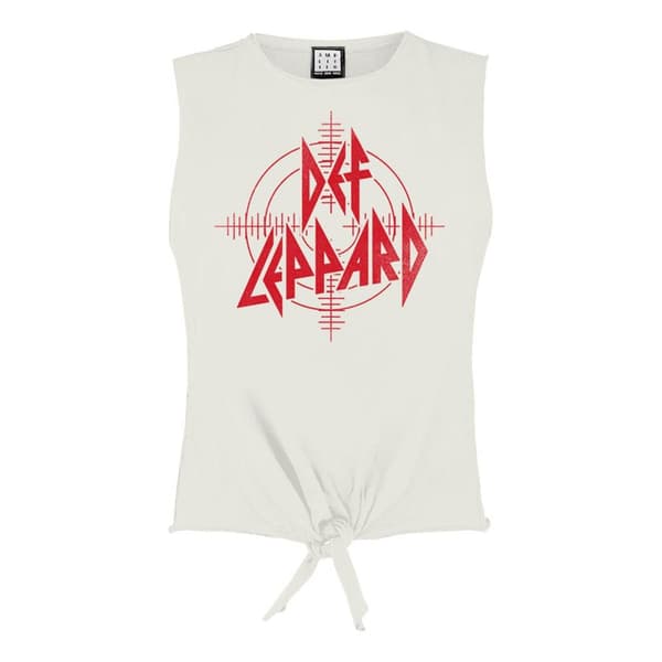 Amplified Dam/Lady Target Def Leppard Vintage Crop Top