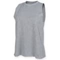 Miniatyrbillede 1 af 3: Skinni Fit Womens/Ladies Heather High-Neck Vest Top