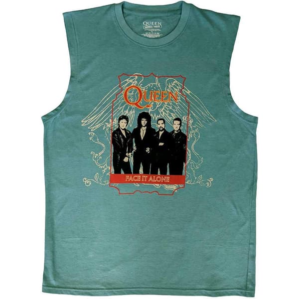 Queen Unisex Adult Face It Alone Tank Top