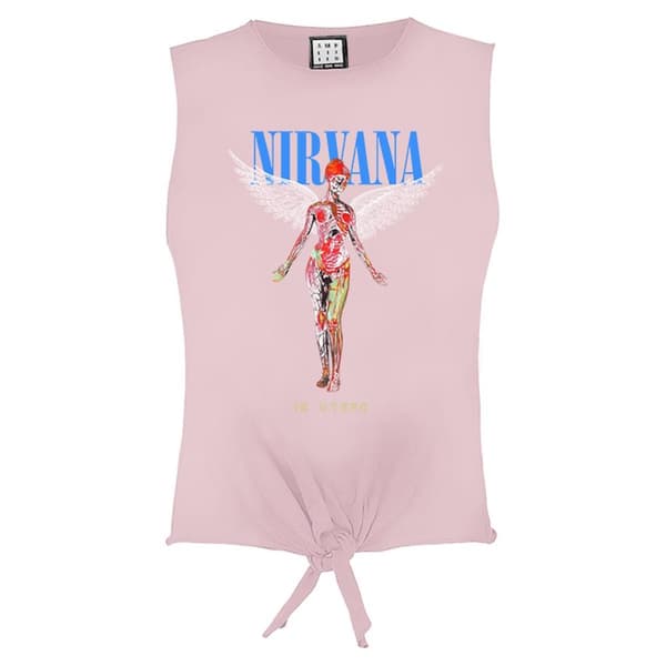 Amplified Womens/Ladies In Utero The Ordinary Nirvana Sleeveless Crop Top