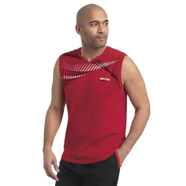 Atlas For Men Mens Patterned Sports Vest Top (Pack of 3)