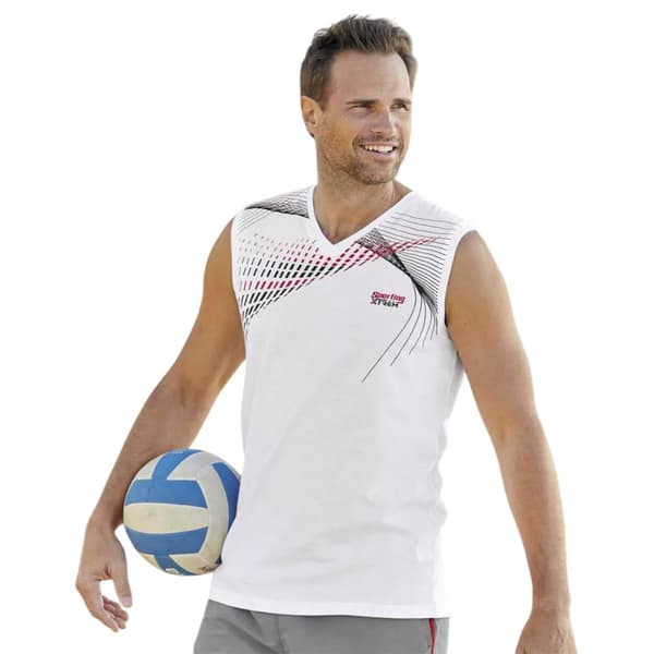 Atlas For Men Mens Patterned Sports Vest Top (Pack of 3)