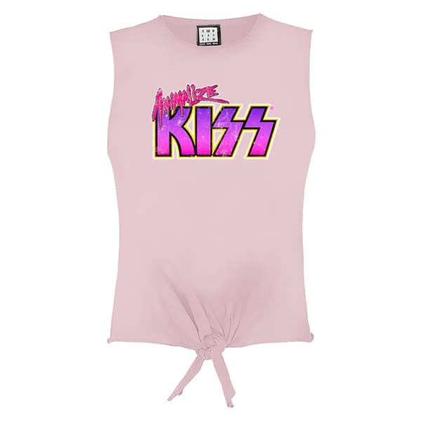 Amplified Dam/Dotter Animalize Kiss ärmlös topp med ärmar