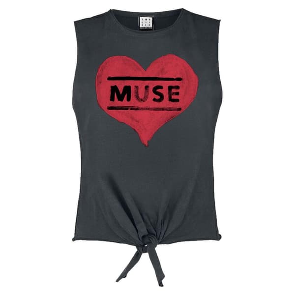 Amplified Womens/Ladies Heart Logo Muse Tank Top