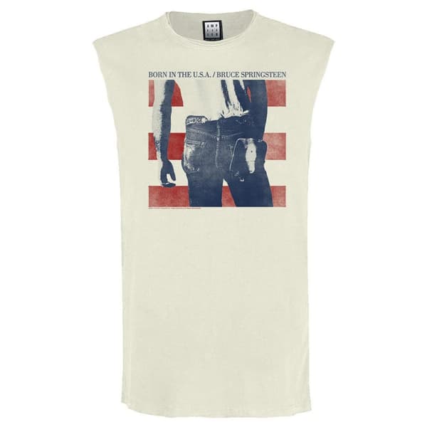 Amplified Unisex Adult Born In The USA Bruce Springsteen Tank Top