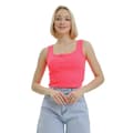Miniatyrbillede 1 af 3: Lookus Womens/Ladies Mercan Button Crop Top