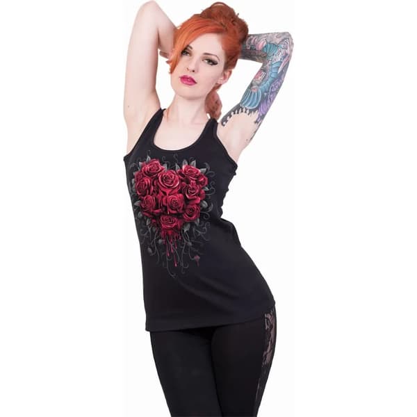 Spiral Direct Womens/Ladies Bleeding Heart Sleeveless Top