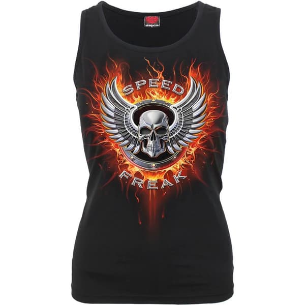 Spiral Direct Speed Freak ärmlös topp för dam/damer Black XL