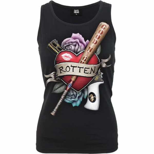 Spiral Direct Womens/Ladies Rotten Harley Quinn Razor Back Tank Top