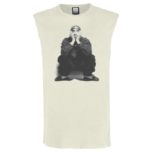Amplified Unisex Adult Contemplation Tupac Shakur Sleeveless Tank Top