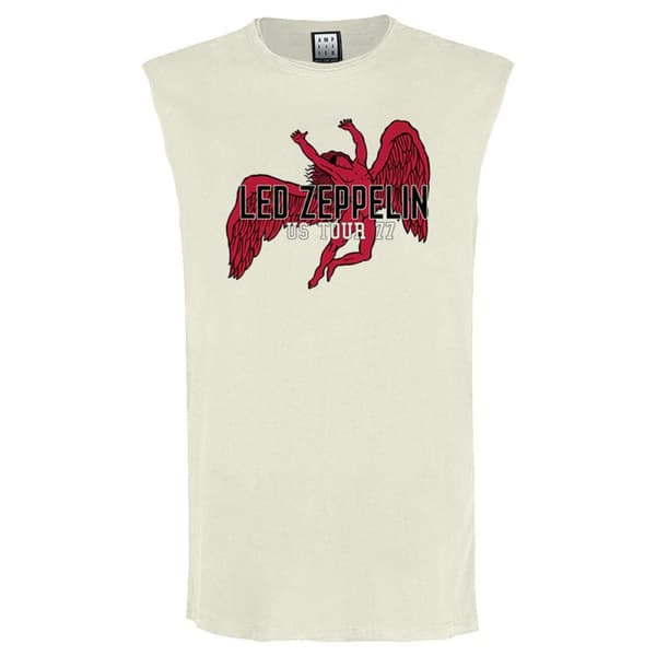Amplified Unisex Adult US Tour 77 Icarus Led Zeppelin Sleeveless Tank Top