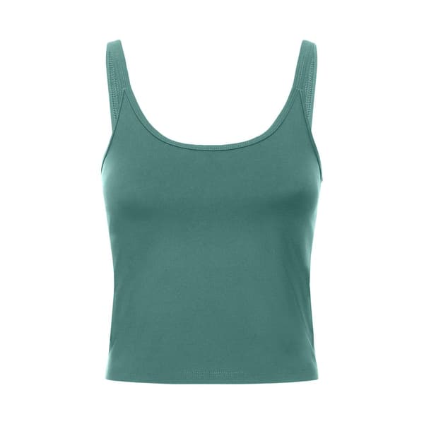 Girlfriend Collective Dam/Lady Gemma Tank Top med rund halsringning Moss XS