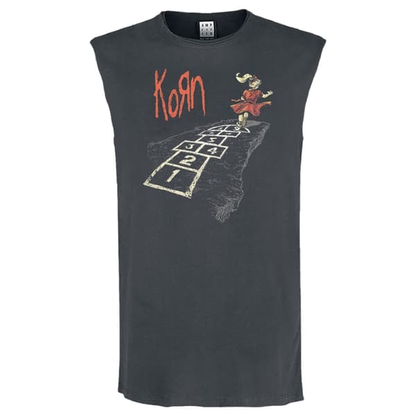 Amplified Unisex Adult Follow The Leader Hopscotch Tank Top Charcoal S