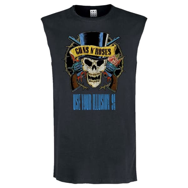 Amplified Mens Use Your Illusion 91 Sleeveless Tank Top Charcoal XS