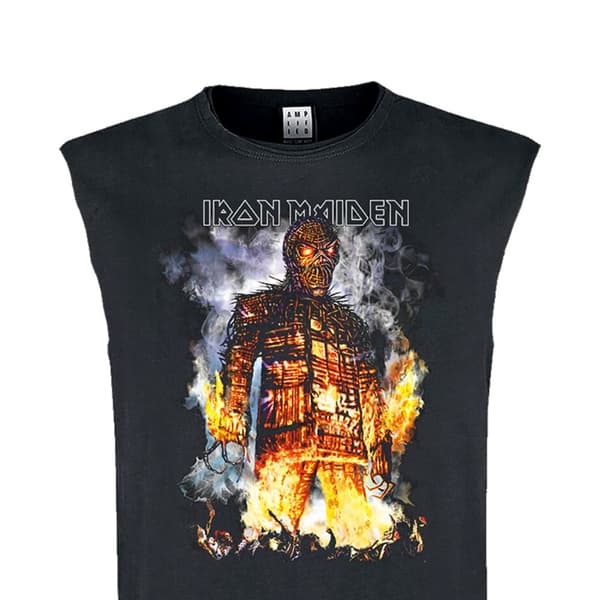 Amplified Mens The Wicker Man Iron Maiden Sleeveless Tank Top