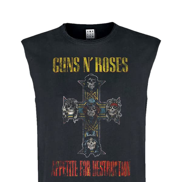 Amplified Mens Appetite For Destruction Guns N Roses Sleeveless Tank Top