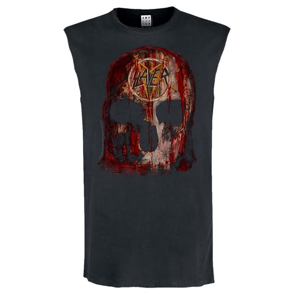 Amplified Mens World Sacrifice Slayer Sleeveless Tank Top Charcoal L