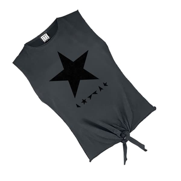 Amplified Womens/Ladies Black Star David Bowie Sleeveless Tank Top
