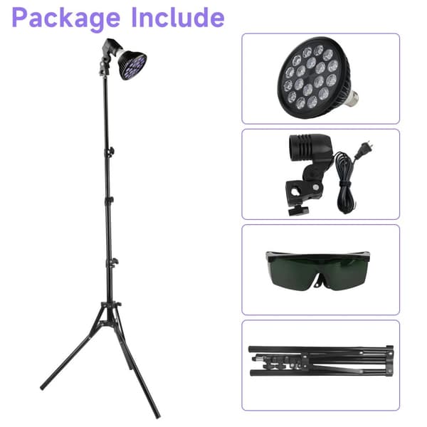 LED UV-solarium, 54W effekt, justerbar höjd 15-61 tum,EU-kontakt
