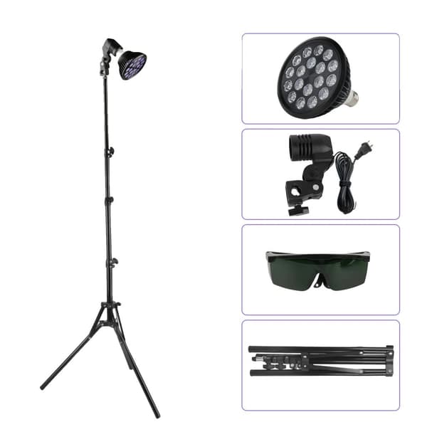 LED UV-solarium, 54W effekt, justerbar höjd 15-61 tum,EU-kontakt