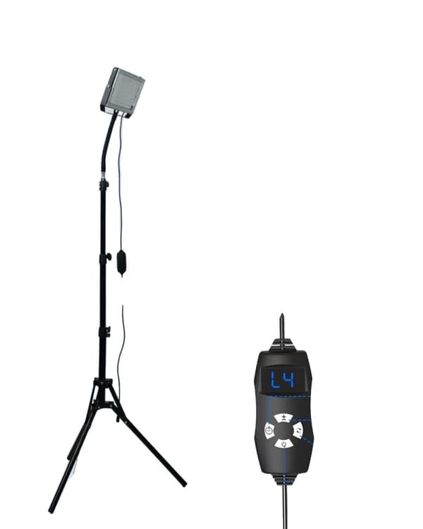 50W UV-valolamppu, säädettävä jalusta 60-180 cm, 5 kirkkaustasoa,1KPL Setti