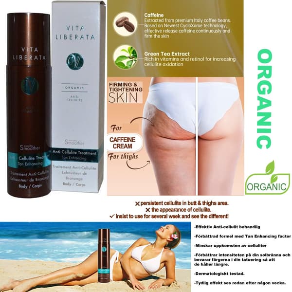 Vita Liberata Organic Anti-Cellulite Treatment Tan Enhancing Everyday Smoother 200ml