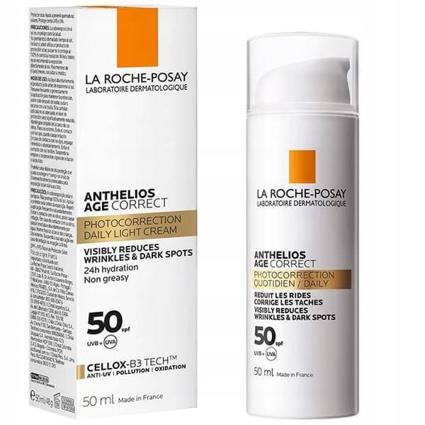 LA ROCHE-POSAY ANTHELIOS Age Correct SPF50+ Kevyt valokorjausvoide 50 ml
