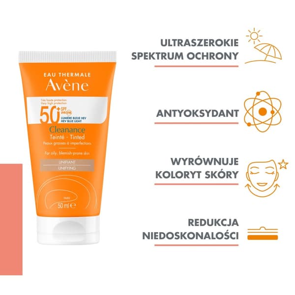 AVENE Cleanance sävytetty voide SPF50 50 ml