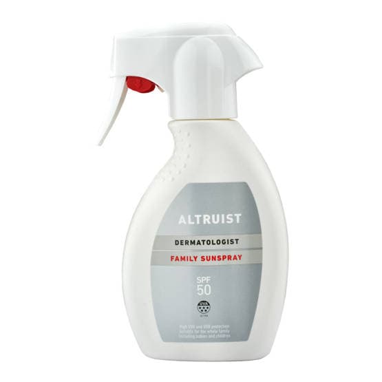ALTRUIST Family Sunspray SPF 50 250 ml - Suojaava aurinkosuihke koko perheelle