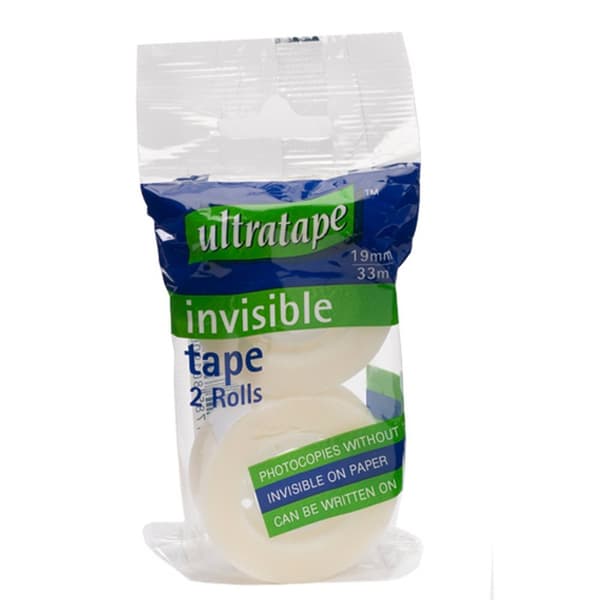 Ultratape Easytear Osynlig transparent tejp (2 rullar)
