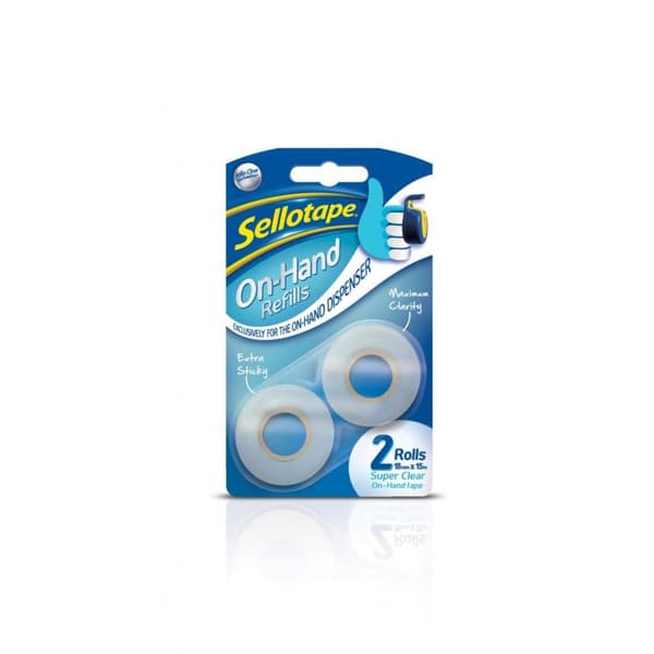Sellotape On Hand Refill (pakke med 2)
