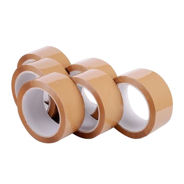 Polyprop-bånd til emballage (pakke med 6 stk.) Clear 48mm x 66m