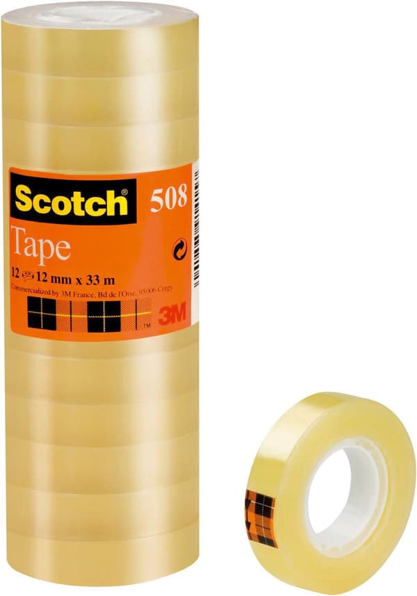 Kontorstejp SCOTCH 508 standard 15mmx33m 10st