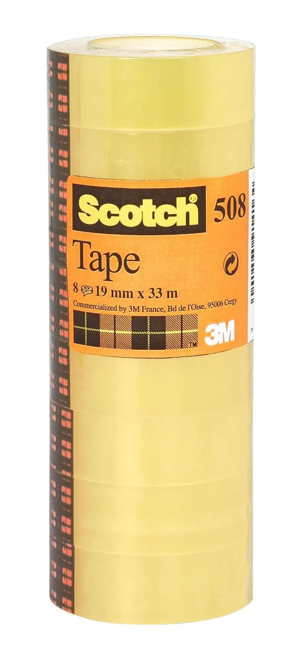 Kontorstejp SCOTCH 508 standard 15mmx33m 10st