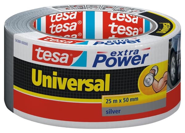 Vävtejp TESA Extra Power 50mmx25m silver