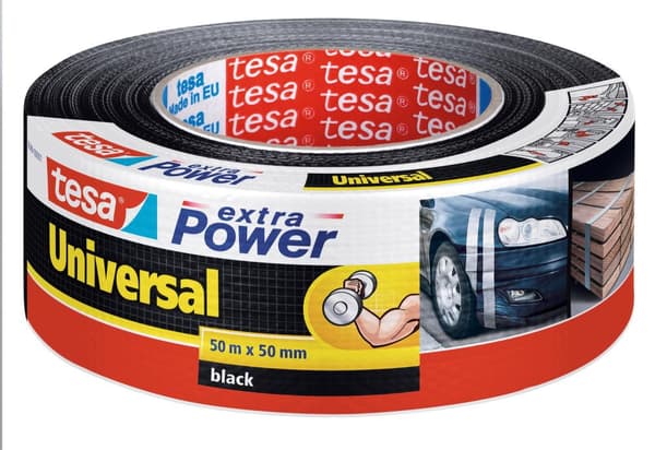 Vävtejp TESA Extra Power 50mmx50m svart