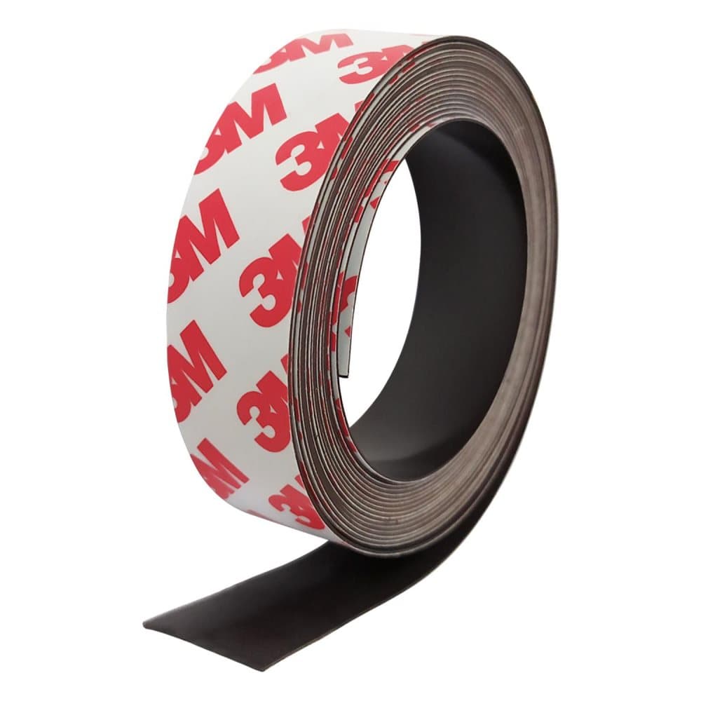 3 Meter Magnetisk Tejp Svart Band Självhäftande