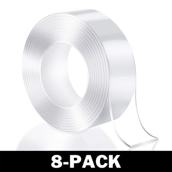 Genanvendelig NanoTape Dobbeltsidet Transparent 5 m