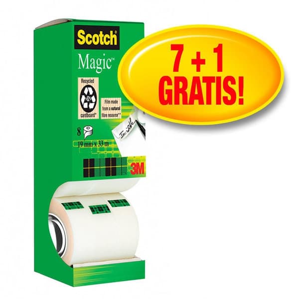Dokumenttejp SCOTCH 810 19mmx33m 8/fp