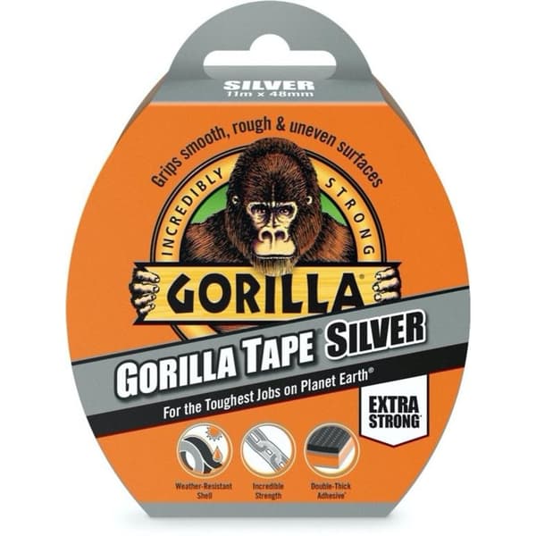 Gorilla gaffatape Silver One Size