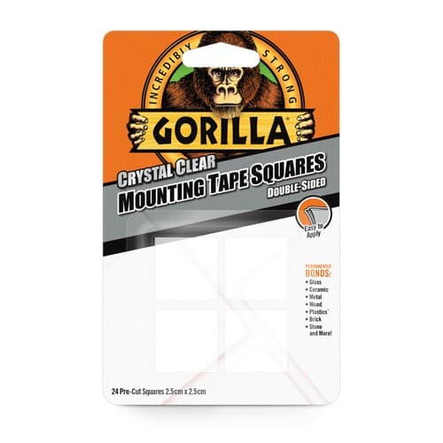 Gorilla Monteringstape (pakke med 24 stk.) Clear One Size