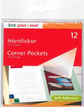Miniatyrbillede 2 af 2: Hörnfickor självhäftande 75x75 mm 12-pack BNT Office