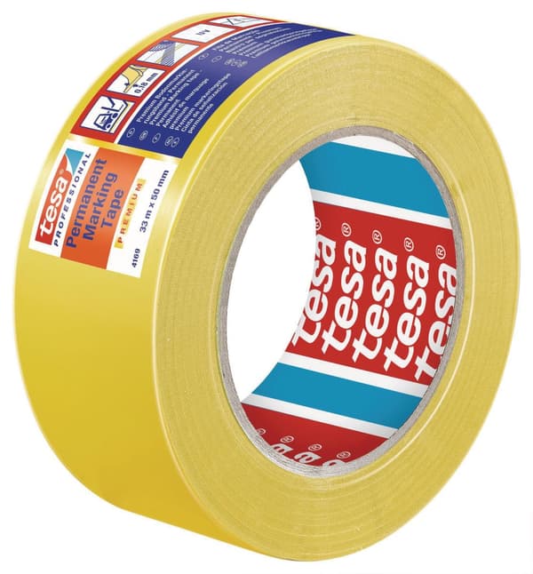 Golvmarkering TESA Prem. 50mmx33m gul