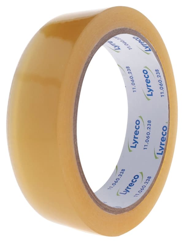 Kontorstejp LYRECO 66mx25mm klar 6/fp