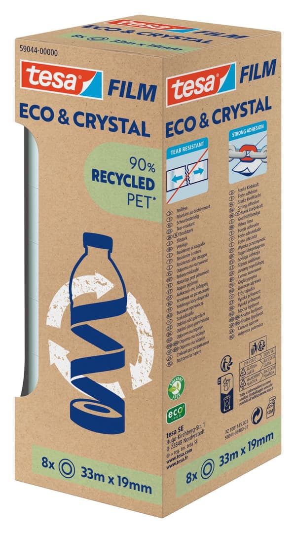 Dok.tejp TESA Eco&Crystal 19mmx33m 8/FP
