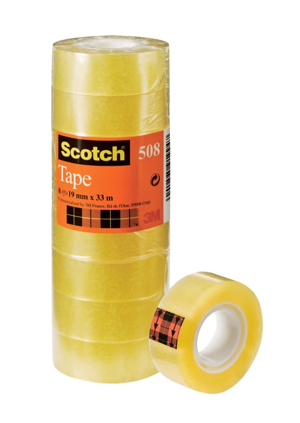 Tejp Klar Scotch 508 - 19mm x 33m - 8st
