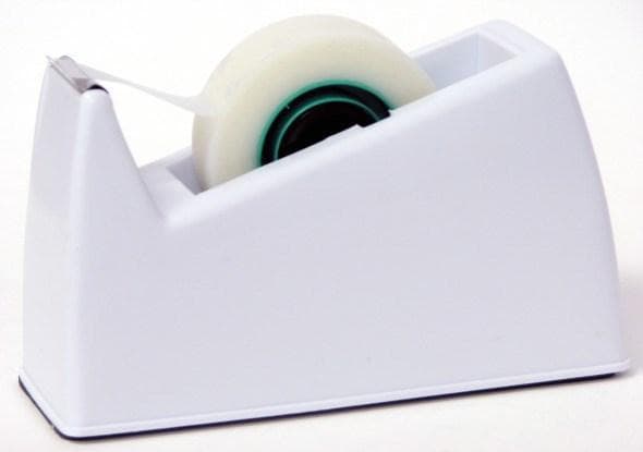 Tejphållare, för tejpstorlek: max 19mm x 3m rullar, 0,6kg, Vit