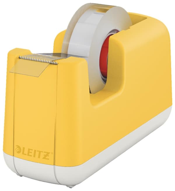 Tejpdispenser LEITZ COSY inkl. tejp gul