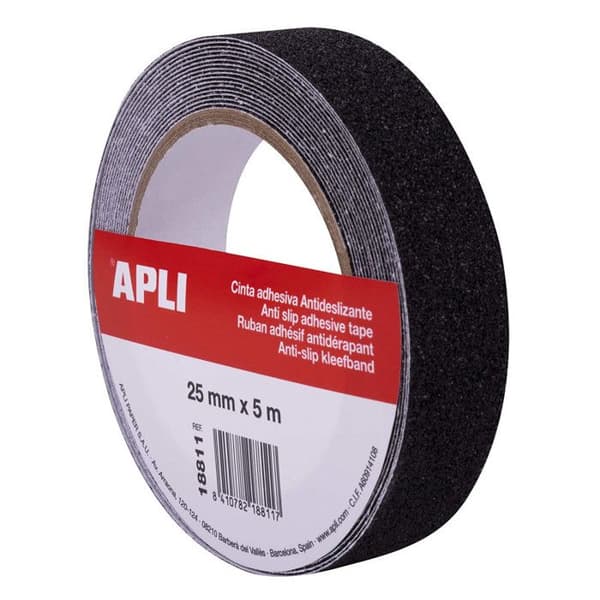Halkdtapet för halkskydd trappsteg 25mm x 5 m Apli