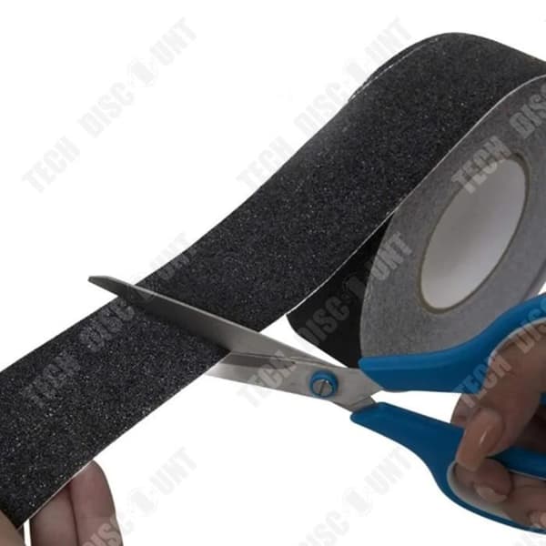 TD® Frostad Anti-Slip Tejp Svart PVC Halkfritt Halkfritt golv och trappor bredare och tjockare